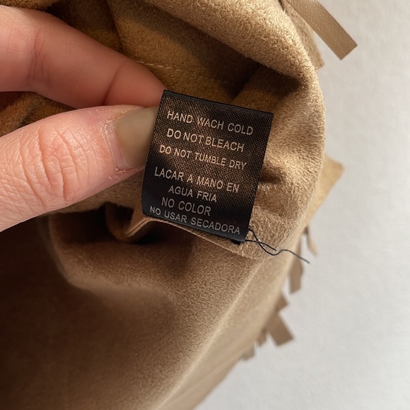 Leather Fringe crop top - Picture 5 of 5